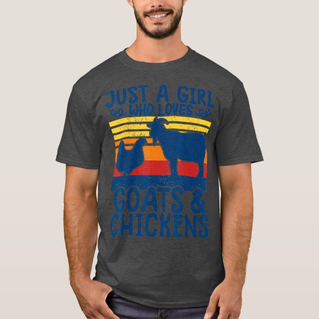 Camisas de frango para garotas camisa de cabra eng (Frente)