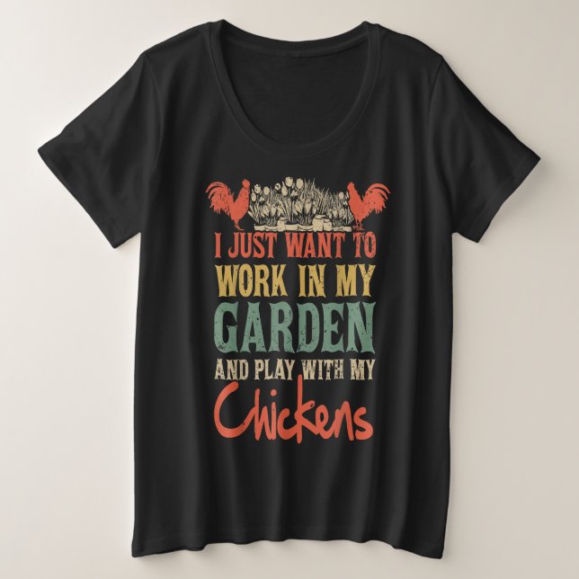 Camisas de frango para mulheres | Amantes De Galin (Frente do Design)