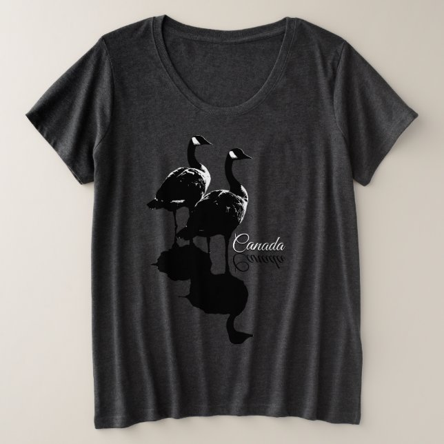 Camisas de ganso do Canadá e T-shirts de ganso tam (Frente do Design)