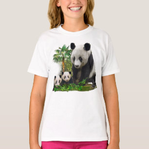Camisas de garotas Panda Bears