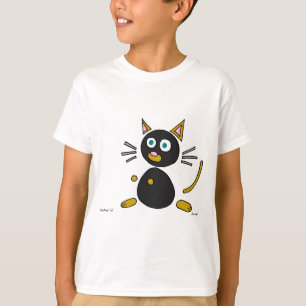 Camisas de gato abstrato