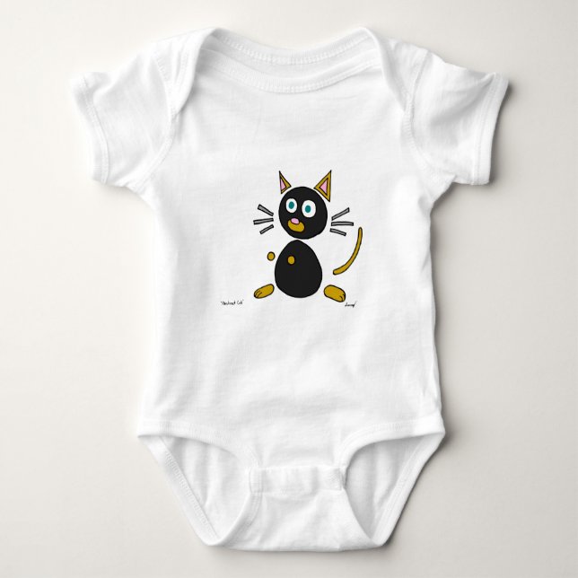 Camisas de gato abstrato (Frente)