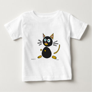 Camisas de gato abstrato