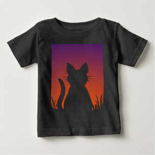 Camisas de gato do gato e do bebê