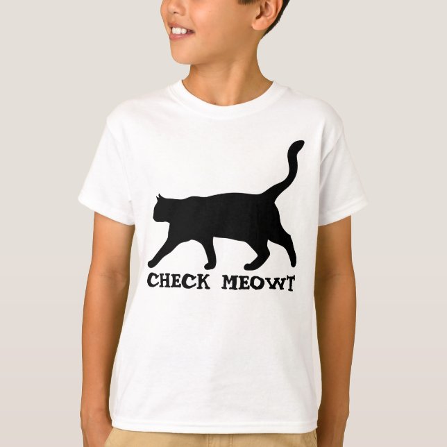 Camisas de gato engraçadas e camisetas para crianç (Frente)