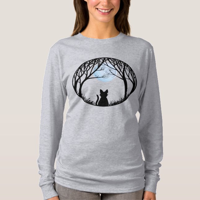 Camisas de gato gordo de saia-das-bruxas, de uso f (Frente)