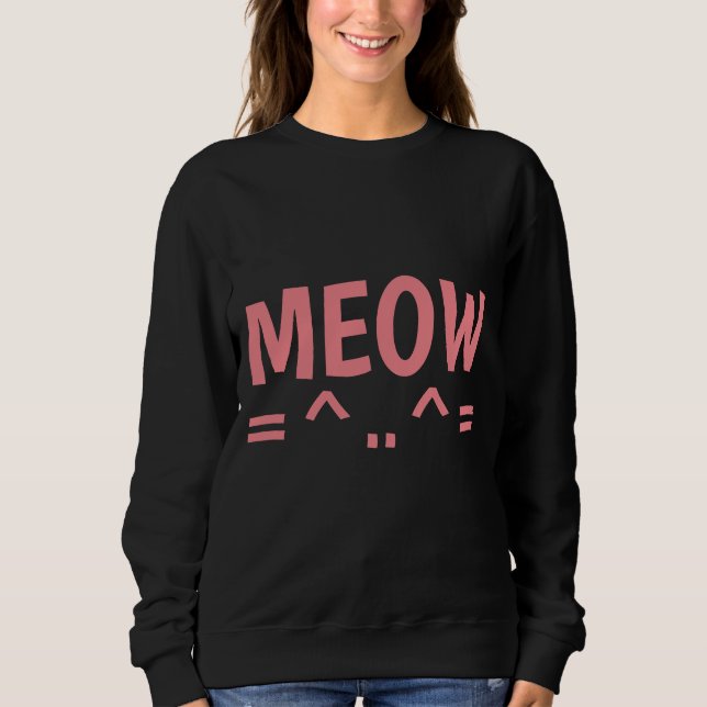Camisas de gato MEOW e camisetas (Frente)