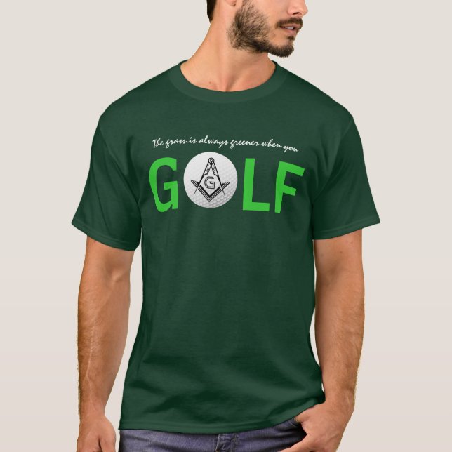 Camisas de Golfe Masônicas Personalizadas | Camisa (Frente)