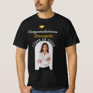 camisas de graduação Dourada personalizadas