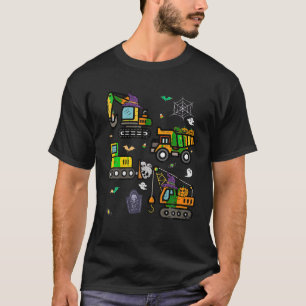 Camisas De Halloween De Caminhões De Construção