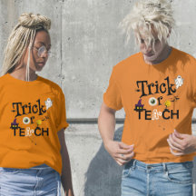 Camisas de Halloween do Professor | Truque Ou Ensi