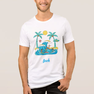 Camisas de Homem de Praia de Desenho Animado – Sur