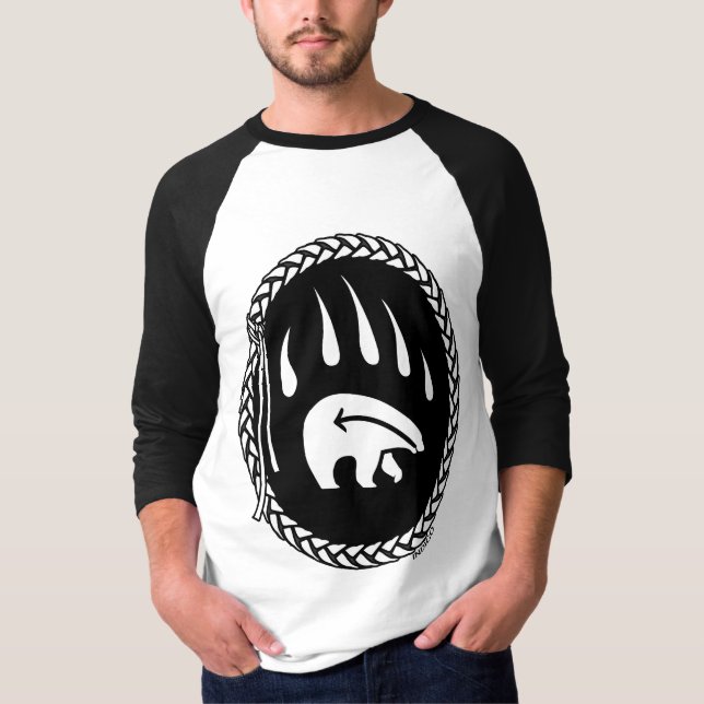 Camisas de Homens com Urso Tribal Arte Jersey (Frente)