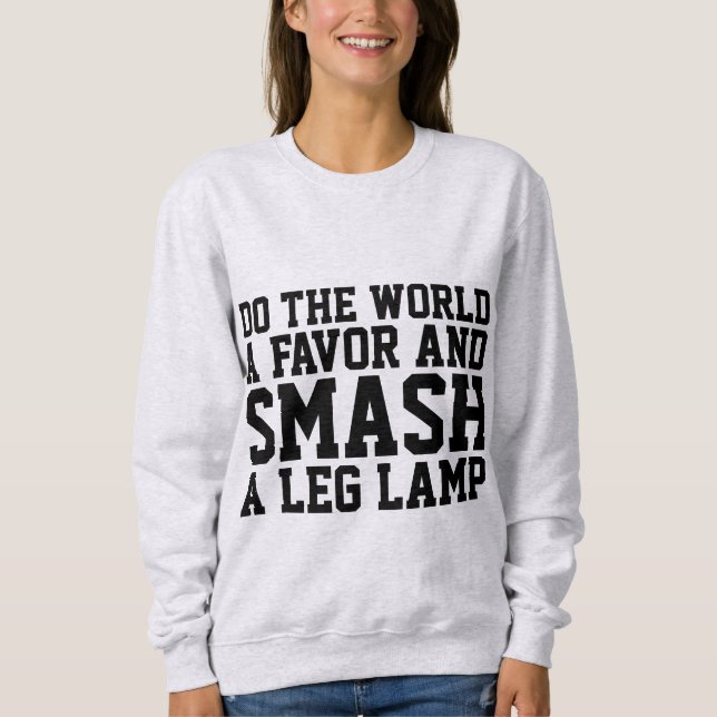 CAMISAS DE LÂMPADA, UMA LÂMPADA DE PERNA. (Frente)