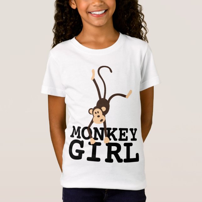 CAMISAS DE MACACO MENINA CAMISAS ENGRAÇADAS PARA C (Frente)