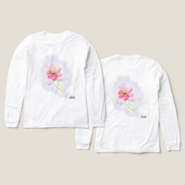 Camisas de Manga Longa Femininas : Flor Íris
