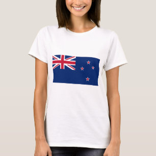 Camisas de mulheres com bandeira da Nova Zelândia