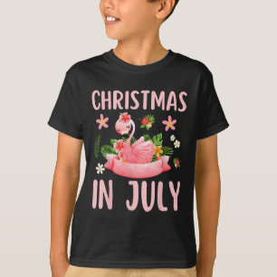 Camisas de Natal em Julho para Mulheres Flamingo R