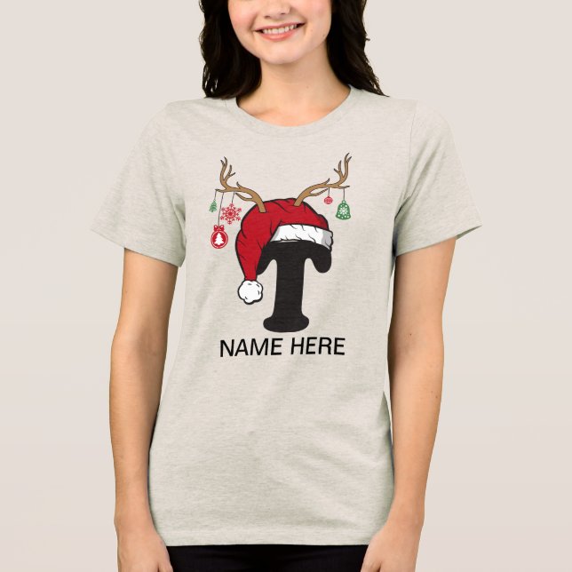 Camisas de Nome de Natal da Família Personalizada (Frente)