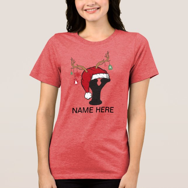 Camisas de Nome de Natal da Família Personalizada (Frente)