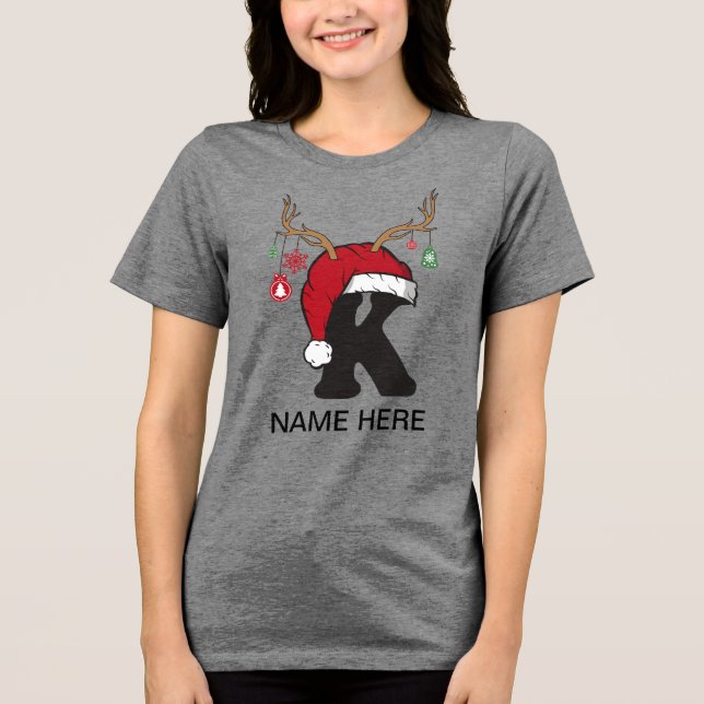 Camisas de Nome de Natal da Família Personalizada (Frente)