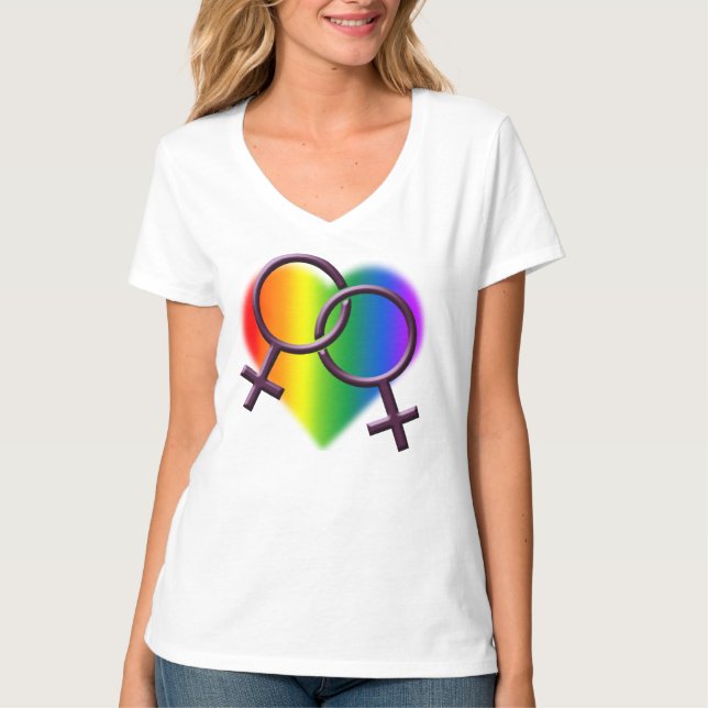 Camisas de orgulho gay Camisas de amor lésbicas fe (Frente)