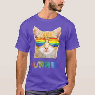 Camisas de orgulho gay para mulheres Gatos LGBT
