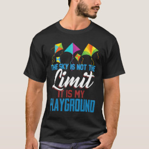 Camisas de Paraquedismo Voar Cute Kite O Céu Não é