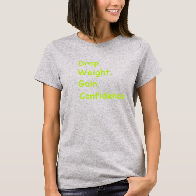 Camisas de perda de peso motivacionais (Frente)