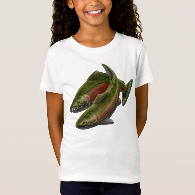 Camisas de pesca infantil Coho Salmon Kid's T-shir (Frente)