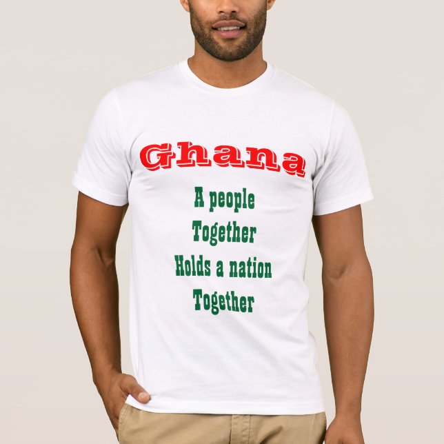 Camisas de pessoas do Gana (Frente)