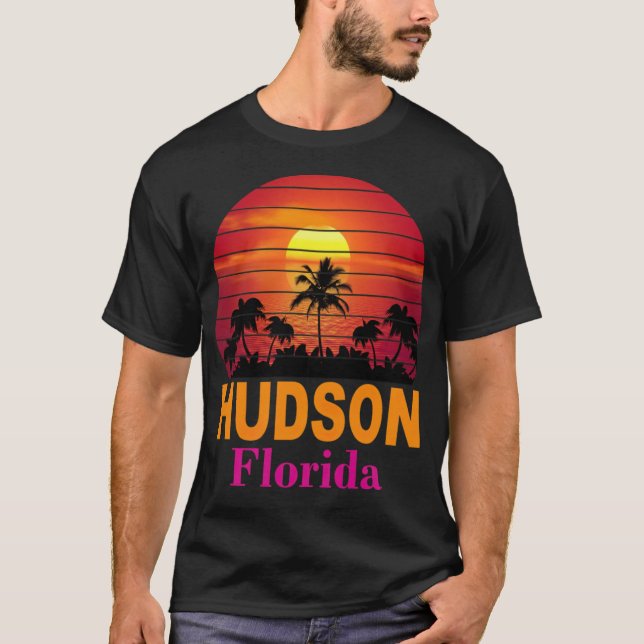 Camisas de praia da Flórida, Retro hudson Beach (Frente)