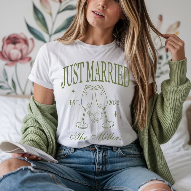Camisas de recem casados, Noiva Personalizada e Ca (just married shirts, honeymoon shirts, bride and groom shirts, newlywed shirts, custom wedding gift,)