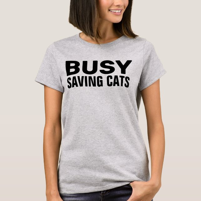 CAMISAS DE SALVAMENTO DE GATOS (RESGATE DE GATOS)  (Frente)