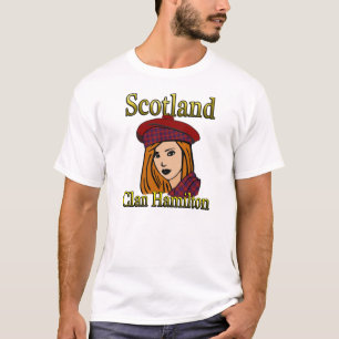 Camisas de Scotland do Tartan de Hamilton do clã