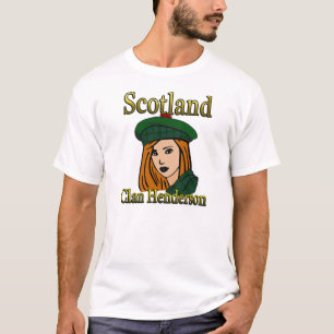 Camisas de Scotland do Tartan de Henderson do clã