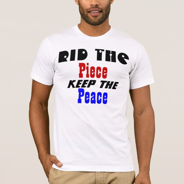 Camisas de slogan anti-violência (Frente)