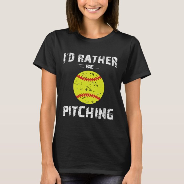 Camisas de Softbol para Meninas Arremessadora, Eu  (Frente)
