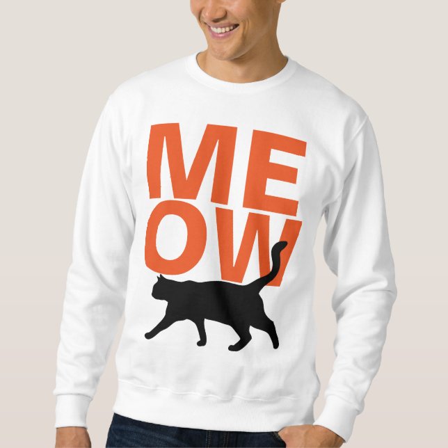 Camisas de suor de gato moído (Frente)