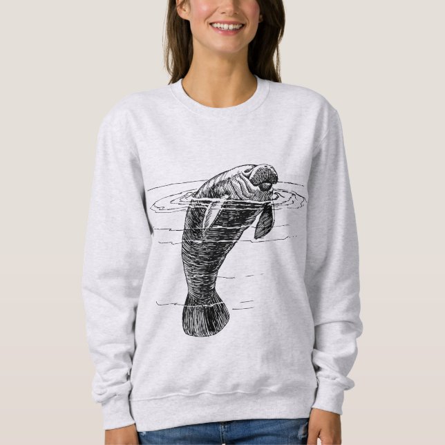 Camisas de suor de mulher manateada (Frente)