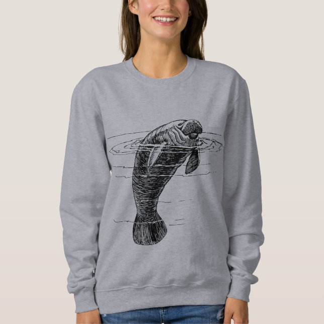 Camisas de suor de mulher manateada (Frente)