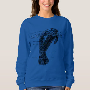 Camisas de suor de mulher manateada