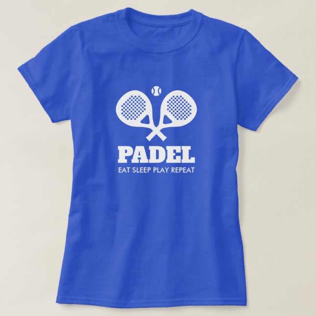 Camisas de tênis de padel de cor personalizada par (Frente do Design)
