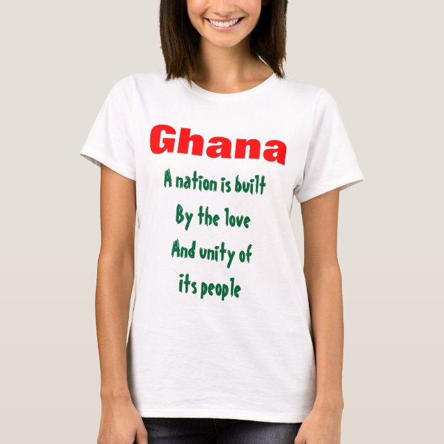Camisas de unidade das nações do Gana (Frente)