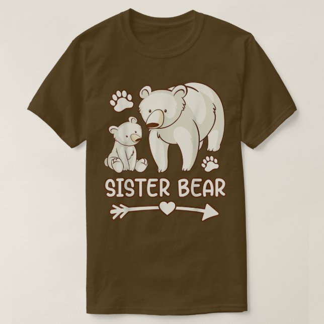 camisas de urso irmãs, camisa de urso irmã para mu (Frente do Design)