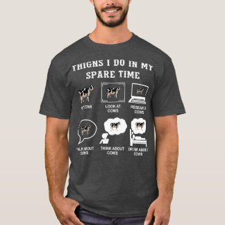 Camisas De Vaca Que Faço No Meu Tempo Livre Vaca F