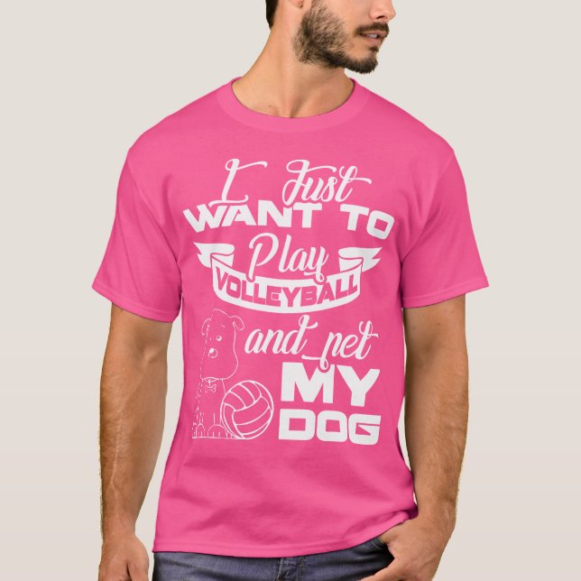 Camisas De Voleibol Eu Só Quero Jogar Voleibol (Frente)