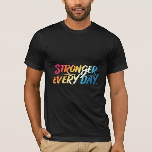Camisas Desportivas Cotidianas Mais Fortes. (Frente)