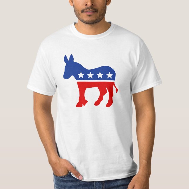 Camisas do asno T de Democrata (Frente)