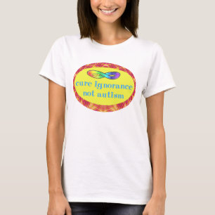 Camisas do autismo da ignorância da cura não